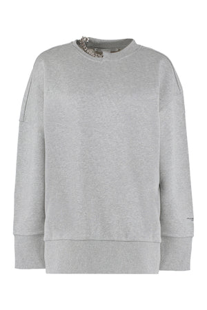 Cotton crew-neck sweatshirt-0